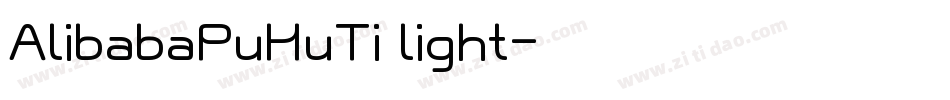 AlibabaPuHuTi light字体转换